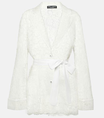 Chaqueta de encaje con lazada - Dolce&Gabbana - Modalova