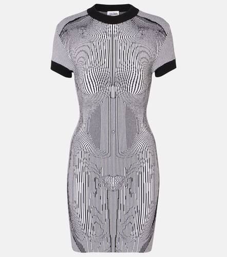 Morphing Pinstripe jacquard jersey minidress - Jean Paul Gaultier - Modalova