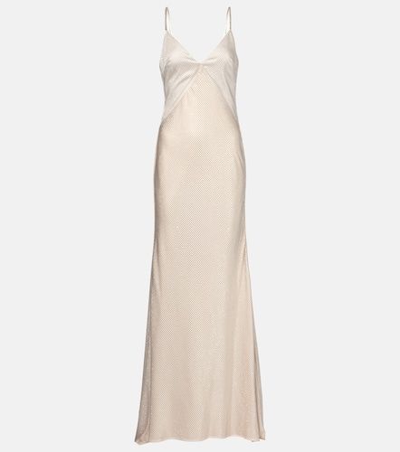 Robe longue en satin à ornements - Roland Mouret - Modalova