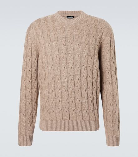Pullover in lino, cashmere e seta a trecce - Zegna - Modalova