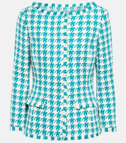 Houndstooth tweed jacket - Oscar de la Renta - Modalova