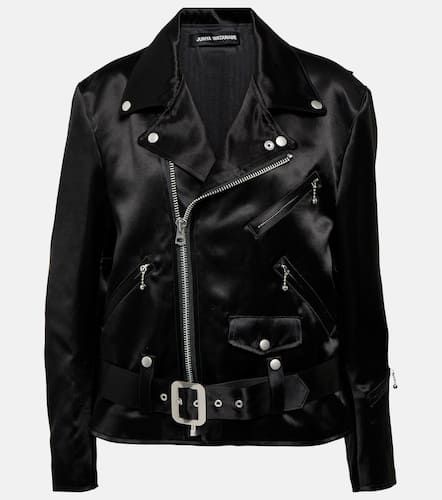 Faux leather biker jacket - Junya Watanabe - Modalova