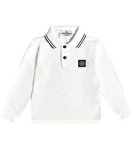 Cotton-blend polo shirt - Stone Island Junior - Modalova