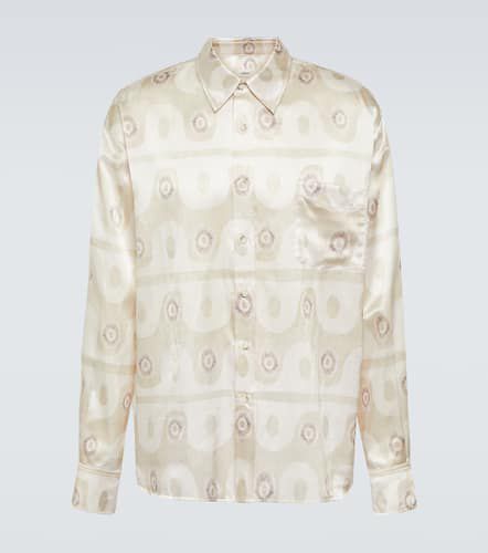 Printed silk and cotton shirt - Commas - Modalova