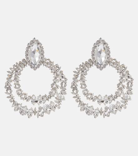 Crystal-embellished clip-on earrings - Saint Laurent - Modalova