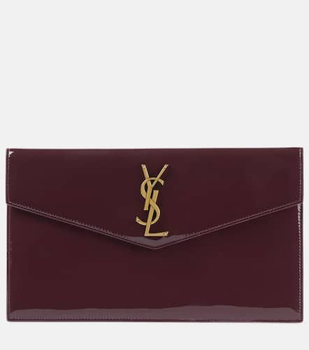 Clutch Uptown aus Lackleder - Saint Laurent - Modalova