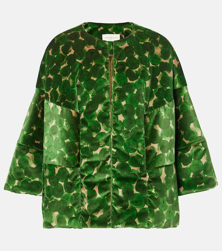 Bomber in velluto con stampa - Dries Van Noten - Modalova