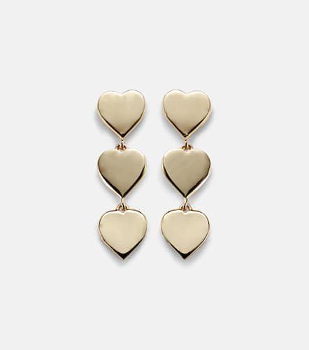 Ohrringe Pure Three Heart aus 14kt Gelbgold - Sydney Evan - Modalova