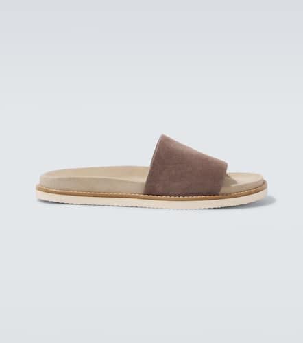 Slippers in suede - Brunello Cucinelli - Modalova