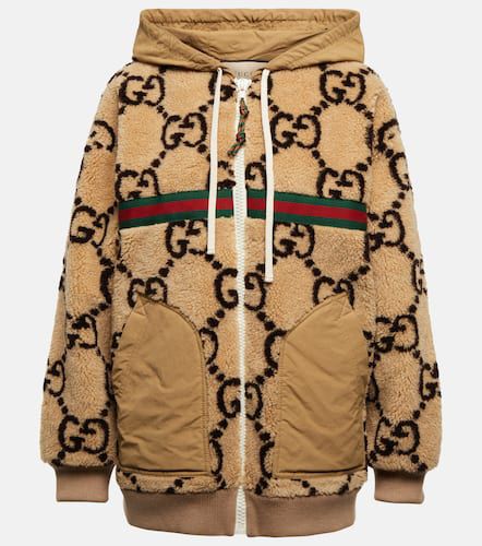 Maxi GG wool-blend zip-up hoodie - Gucci - Modalova