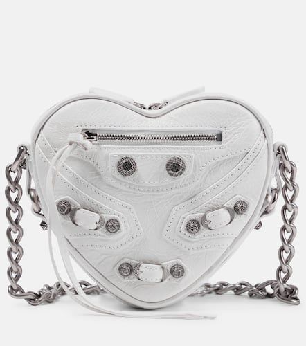 Le Cagole Heart Mini leather crossbody bag - Balenciaga - Modalova