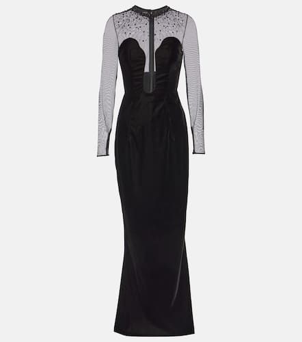 Miss Sohee Embellished velvet gown - Miss Sohee - Modalova