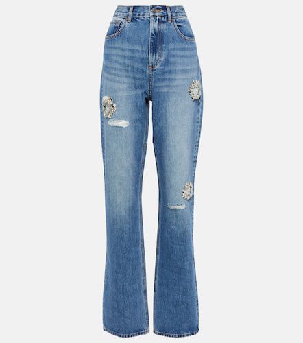 Distressed embellished bootcut jeans - Area - Modalova