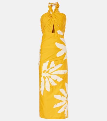 Printed twisted cutout midi dress - Johanna Ortiz - Modalova