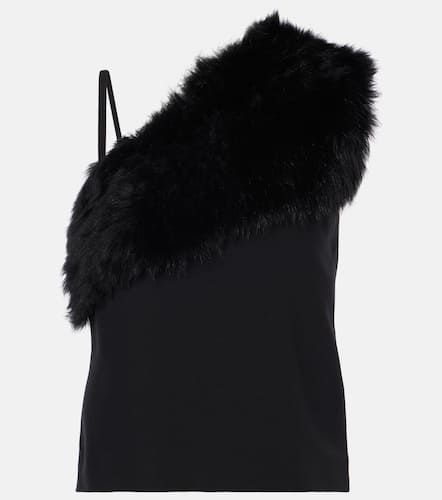 One-Shoulder-Top mit Shearling - Toteme - Modalova