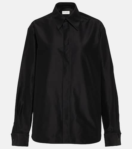 Camicia oversize in cotone - Saint Laurent - Modalova