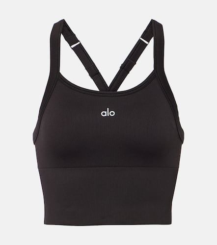 Top sportivo Seamless Ribbed con logo - Alo Yoga - Modalova