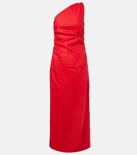 Robe midi Jomana asymétrique en lin - Faithfull - Modalova