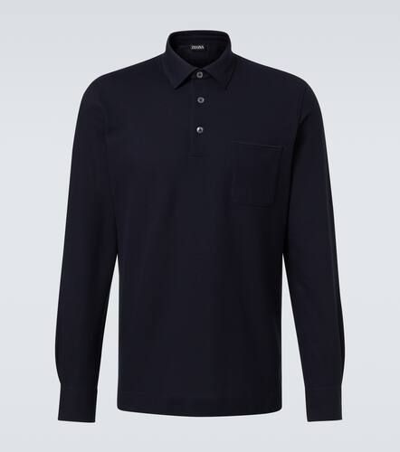 Zegna Logo cotton polo shirt - Zegna - Modalova