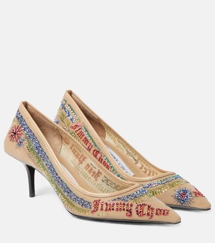 X Jean Paul Gaultier embellished mesh pumps - Jimmy Choo - Modalova