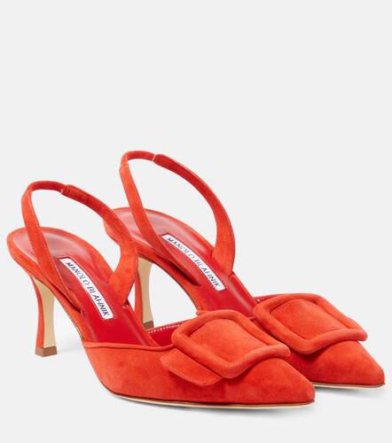 Pumps slingback Gala 70 in suede - Manolo Blahnik - Modalova