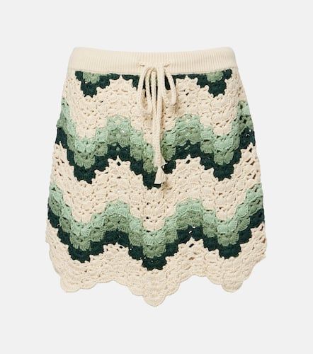 Mini-jupe Tidal Hali en crochet de coton - The Upside - Modalova