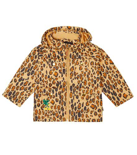 Chaqueta acolchada con print de leopardo - Mini Rodini - Modalova