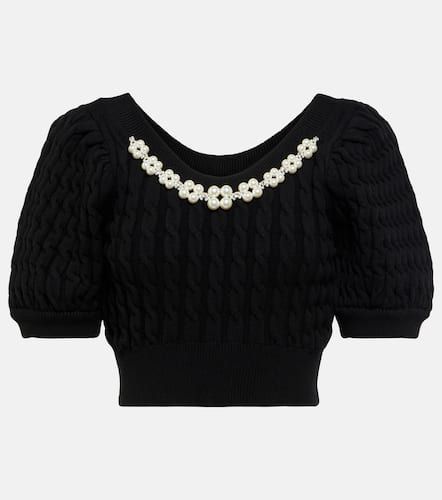 Crop top de punto trenzado - Simone Rocha - Modalova