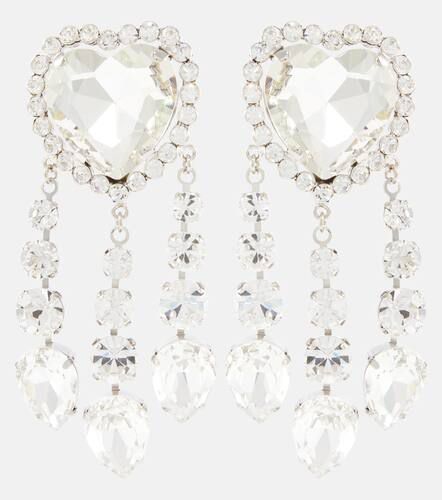 Embellished clip-on earrings - Alessandra Rich - Modalova