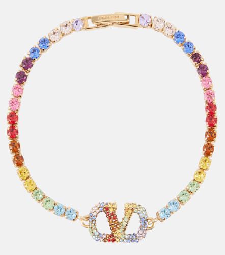 Rainbow VLogo crystal bracelet - Valentino - Modalova