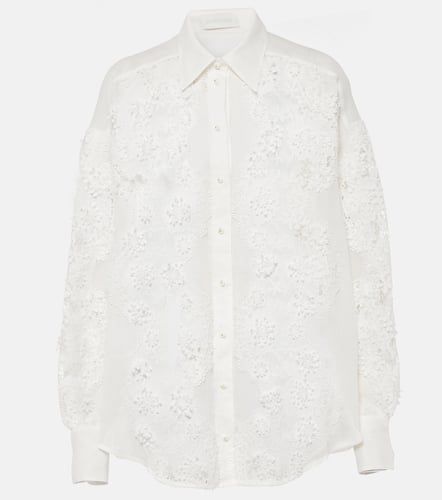 Halliday lace-trimmed ramie shirt - Zimmermann - Modalova