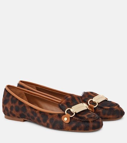 Signature calf hair ballet flats - See By Chloe - Modalova