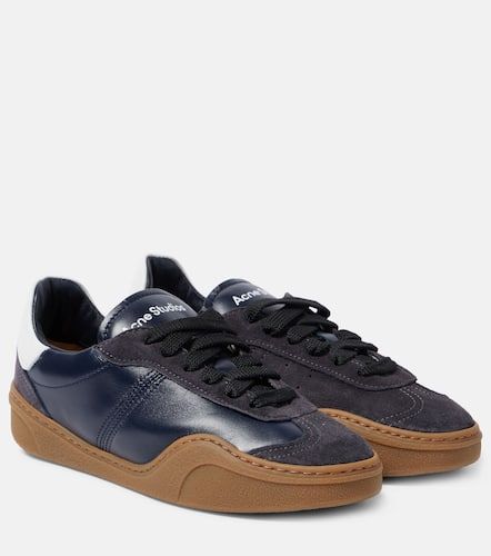 Zapatillas de piel con ante y logo - Acne Studios - Modalova