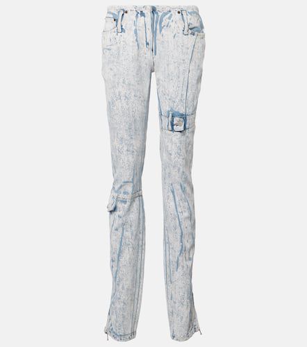 Printed low-rise slim jeans - Acne Studios - Modalova