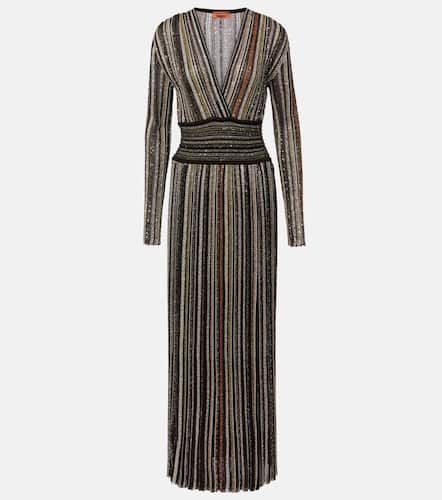 Abito lungo a righe con paillettes - Missoni - Modalova
