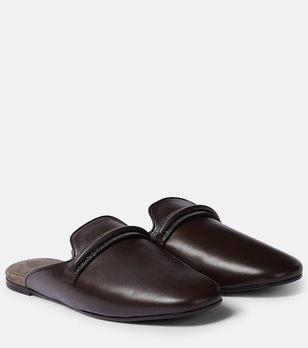 Brunello Cucinelli Mules de piel - Brunello Cucinelli - Modalova