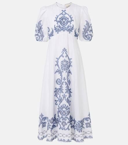 AlÃ©mais Hazel embroidered linen midi dress - Alemais - Modalova