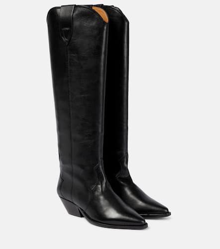 Denvee leather knee-high boots - Isabel Marant - Modalova