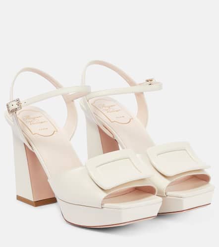 Buckle leather platform sandals - Roger Vivier - Modalova