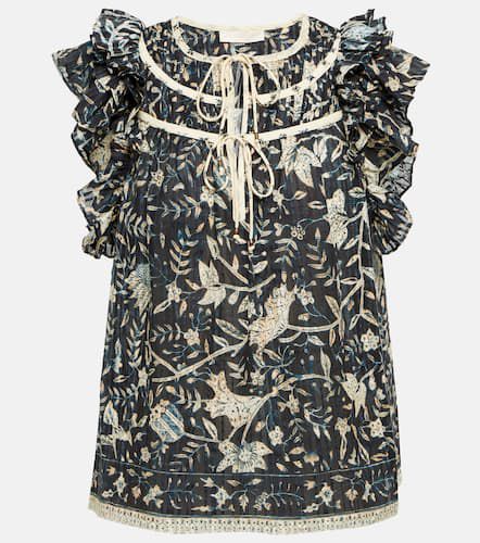 Asmara ruffle-trimmed printed top - Ulla Johnson - Modalova