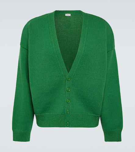 Ribbed-knit wool-blend cardigan - Loewe - Modalova