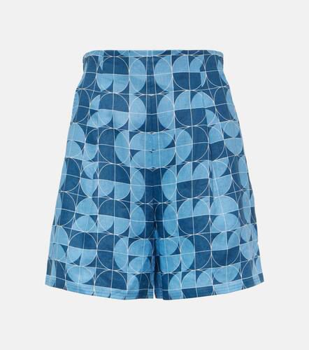 Max Mara Okra printed linen shorts - Max Mara - Modalova