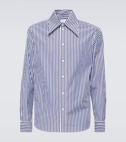 Striped cotton poplin shirt - Bottega Veneta - Modalova