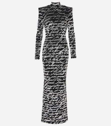 Robe Love Letter aus Jacquard - Balmain - Modalova