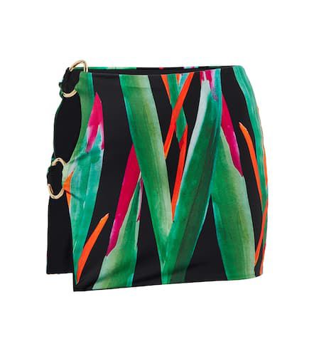 Cutout printed miniskirt - Louisa Ballou - Modalova