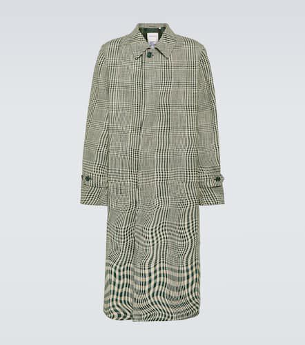 Checked silk and cotton-blend car coat - Burberry - Modalova
