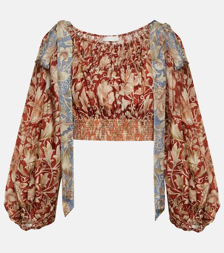 Cropped-Top Chintz aus Seide - Zimmermann - Modalova