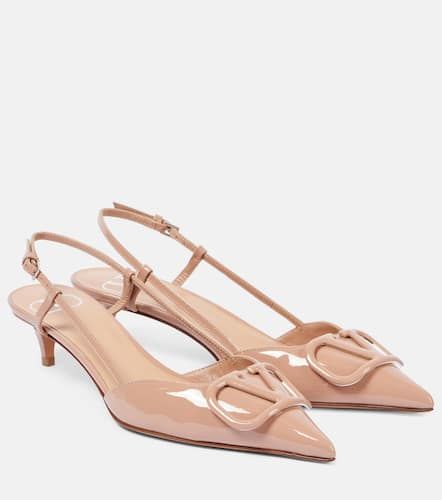 VLogo Signature patent leather slingback pumps - Valentino Garavani - Modalova