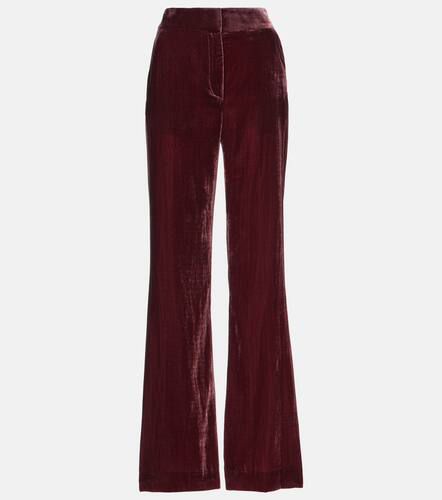 Lebone high-rise velvet flared pants - Veronica Beard - Modalova