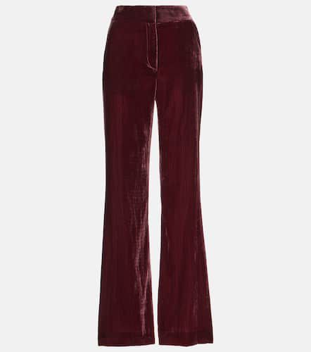 Lebone high-rise velvet flared pants - Veronica Beard - Modalova